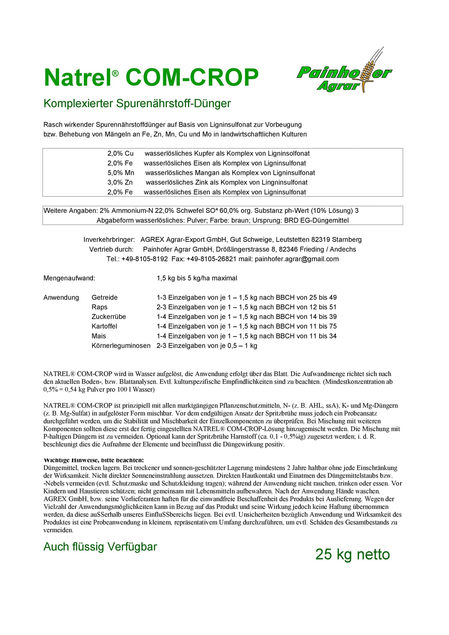 NatrelComCrop 25kg