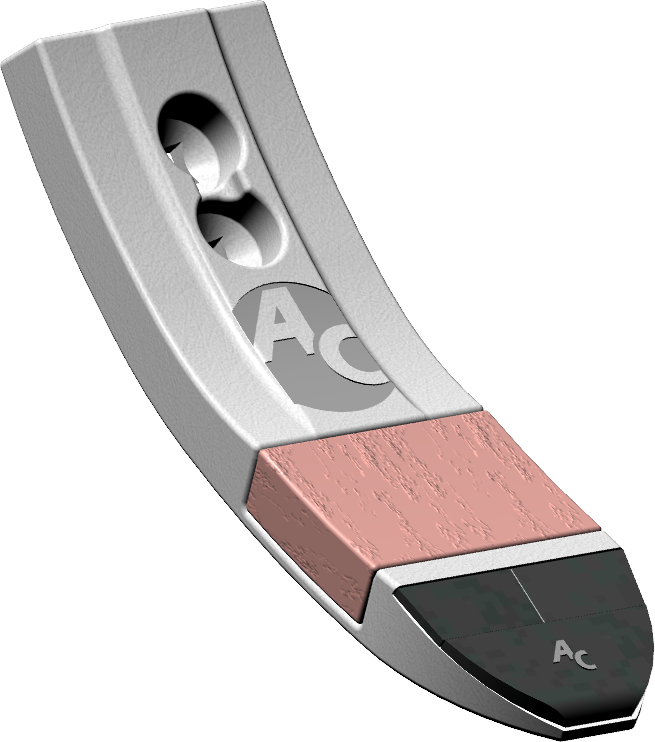 Grubberspitze passend für Väderstad 80 mm mit Hartmetallplatten