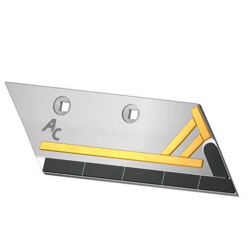 Vorschälerschar rechts mit Hartmetallplatten passend für Lemken S245