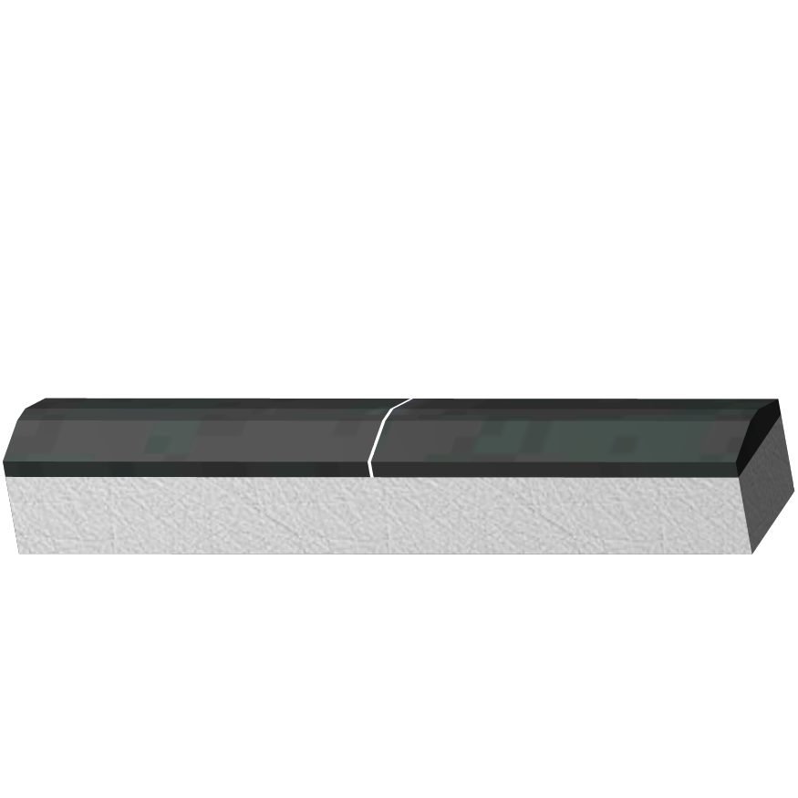Anschweißteil mit zwei Hartmetallplatten
